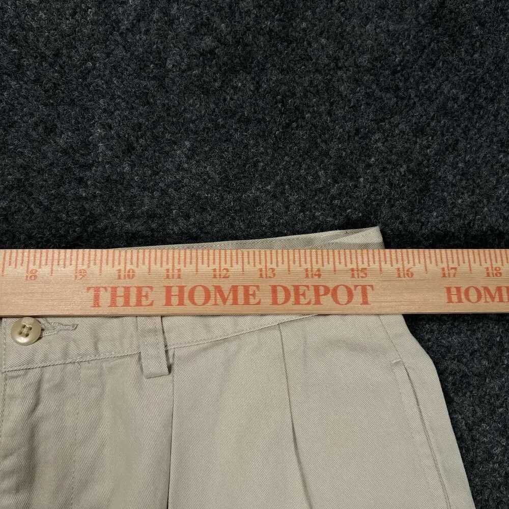 Polo Ralph Lauren Tyler Short Mens 31 Beige Pleated Cotton Twill Chino 9 Inseam